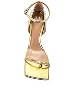 Bottega Veneta Stretch Sandal in Gold, view 4, click to view large image.