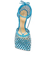 Bottega Veneta Stretch Lace Up Sandal in Pool, view 4, click to view large image.