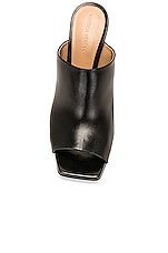 Bottega Veneta Knot Mule Sandal in Black, view 4, click to view large image.