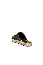 Bottega Veneta Open Back Espadrille in Inkwell, view 3, click to view large image.