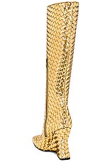 Bottega Veneta Comet Mirror Boot in Gold, view 3, click to view large image.