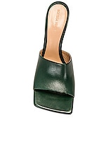 Bottega Veneta Stretch Mule Sandal in Pine Green, view 4, click to view large image.