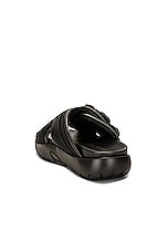 Bottega Veneta Slide Sandal in Black, view 3, click to view large image.