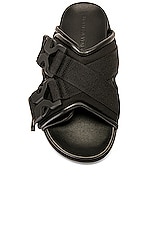 Bottega Veneta Slide Sandal in Black, view 4, click to view large image.