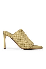 Bottega Veneta Padded Leather Sandals in Tapioca, view 1, click to view large image.