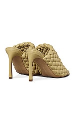 Bottega Veneta Padded Leather Sandals in Tapioca, view 3, click to view large image.