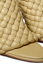 Bottega Veneta Padded Leather Sandals in Tapioca, view 5, click to view large image.