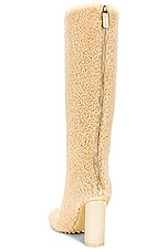 Bottega Veneta Atomic Curly Boot in Beige, view 3, click to view large image.