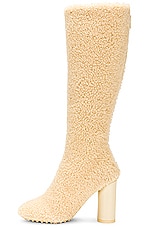 Bottega Veneta Atomic Curly Boot in Beige, view 5, click to view large image.