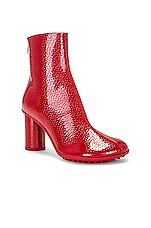 Bottega Veneta Atomic Ankle Boot in Strawberry, view 2, click to view large image.