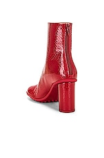 Bottega Veneta Atomic Ankle Boot in Strawberry, view 3, click to view large image.