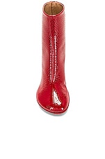 Bottega Veneta Atomic Ankle Boot in Strawberry, view 4, click to view large image.