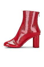 Bottega Veneta Atomic Ankle Boot in Strawberry, view 5, click to view large image.
