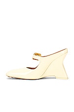Bottega Veneta Comet Mary Jane Pump in Camomile, view 5, click to view large image.