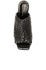 Bottega Veneta Knot Mule Sandal in Black, view 4, click to view large image.