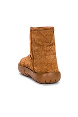 Bottega Veneta Snap Ankle Boot in Caramel, view 3, click to view large image.