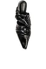 Bottega Veneta Bunnie Mule in Black, view 4, click to view large image.