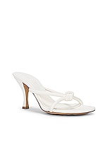 Bottega Veneta Blink Mule Sandal in White, view 2, click to view large image.