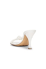 Bottega Veneta Blink Mule Sandal in White, view 3, click to view large image.