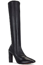 Bottega Veneta Tripod High Boot in Black, view 2, click to view large image.