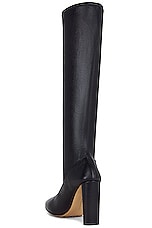 Bottega Veneta Tripod High Boot in Black, view 3, click to view large image.