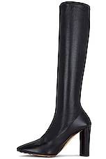 Bottega Veneta Tripod High Boot in Black, view 5, click to view large image.