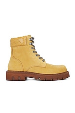 Bottega Veneta Haddock Ankle Boot in Ochre, view 1, click to view large image.