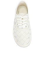 Bottega Veneta Fabric Sneaker in White, view 4, click to view large image.