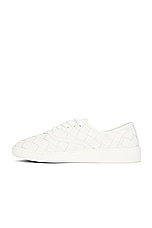 Bottega Veneta Fabric Sneaker in White, view 5, click to view large image.