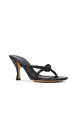 Bottega Veneta Blink Mule Sandal in Black, view 2, click to view large image.