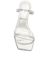 Bottega Veneta Knot Sandal in Silver, view 4, click to view large image.