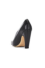 Bottega Veneta Canalazzo Pump in Black, view 3, click to view large image.