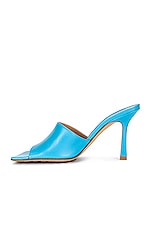 Bottega Veneta Leather Mules in Sky Blue, view 5, click to view large image.