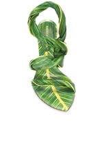 Bottega Veneta Leaf Sandal in Raintree & Seagrass, view 4, click to view large image.