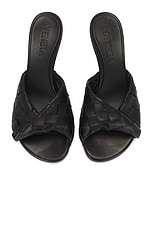 Bottega Veneta Blink Sandal in Black, view 4, click to view large image.