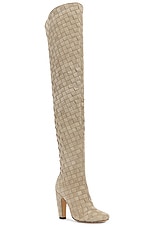 Bottega Veneta Canalazzo Boot in Gravel, view 2, click to view large image.