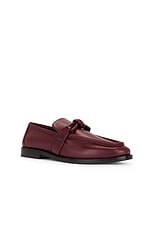 Bottega Veneta Astaire Flat Loafer in Merlot, view 2, click to view large image.