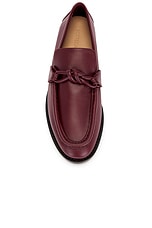 Bottega Veneta Astaire Flat Loafer in Merlot, view 4, click to view large image.