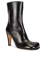 Bottega Veneta Round Toe Boots in Black, view 2, click to view large image.
