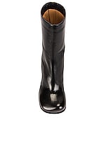 Bottega Veneta Round Toe Boots in Black, view 4, click to view large image.