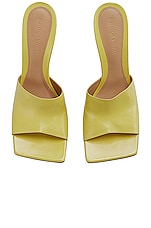 Bottega Veneta Leather Mules in Pear, view 2, click to view large image.