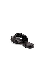 Bottega Veneta Lido Sandals in Black, view 3, click to view large image.