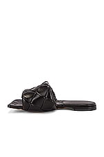 Bottega Veneta Lido Sandals in Black, view 5, click to view large image.