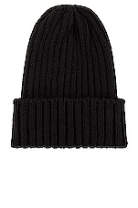 Beams Plus Wool Watch Cap in Black, view 1, click to view large image.