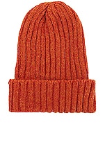 Beams Plus Wool Watch Cap in Orange, view 1, click to view large image.