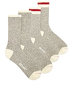 Beams Plus Rag Socks in Gray, view 1, click to view large image.