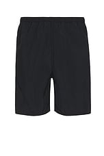 Beams Plus Mil Athletic Shorts Nylon in Black, view 1, click to view large image.
