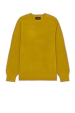 Beams Plus Sweater in Mustard, view 1, click to view large image.