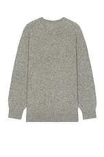Beams Plus Crew Cashmere Sweater in Grey, view 2, click to view large image.