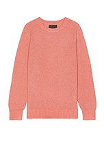 Beams Plus Crew Cashmere Sweater in Pink, view 1, click to view large image.